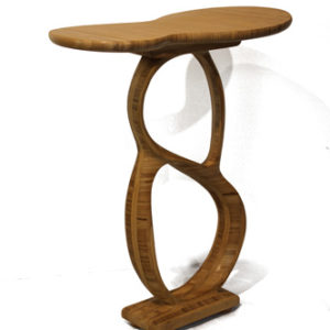 Table Meuble en bois bambou - le huit de Moebius Patrick Bloch Le serpent de bois