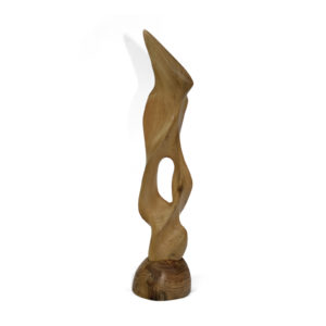 Sculpture bois marronnier chapeau Pointu - Le serpent de bois Patrick Bloch