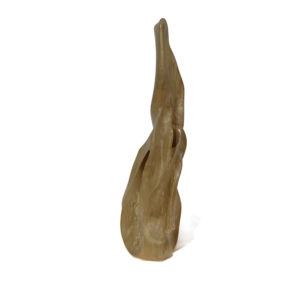Sculpture en bois de marronnier Nâga - Le serpent de bois Patrick Bloch