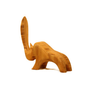 Rhino-Max Sculpture en Bambou de Patrick Bloch