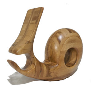 Patrick Bloch - Sculpture en bois – L’Escargot