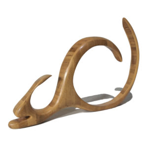 Patrick Bloch - Sculpture en bois – L’Escargot Lapin