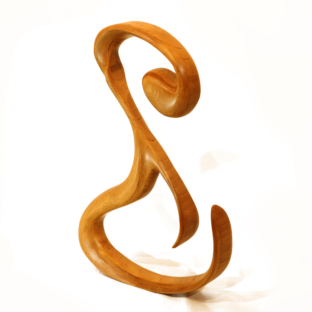 Patrick Bloch - Le Serpent de Bois – Sculpture – Clef de Sol