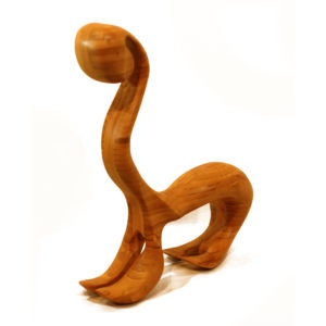 Patrick Bloch - Le Serpent de Bois – Sculpture – Cryptoclidus