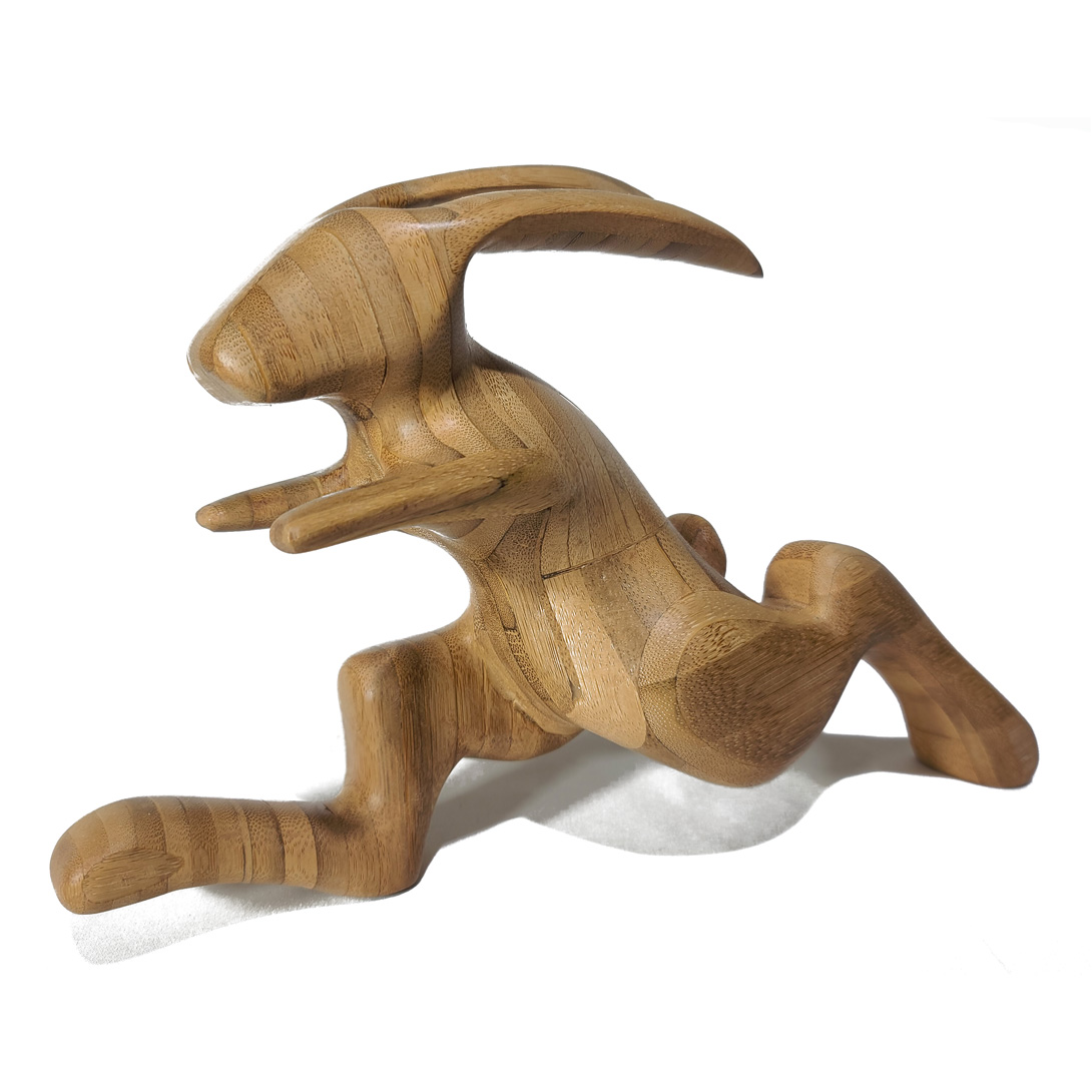 Patrick Bloch - Sculpture en bois – Le Lièvre